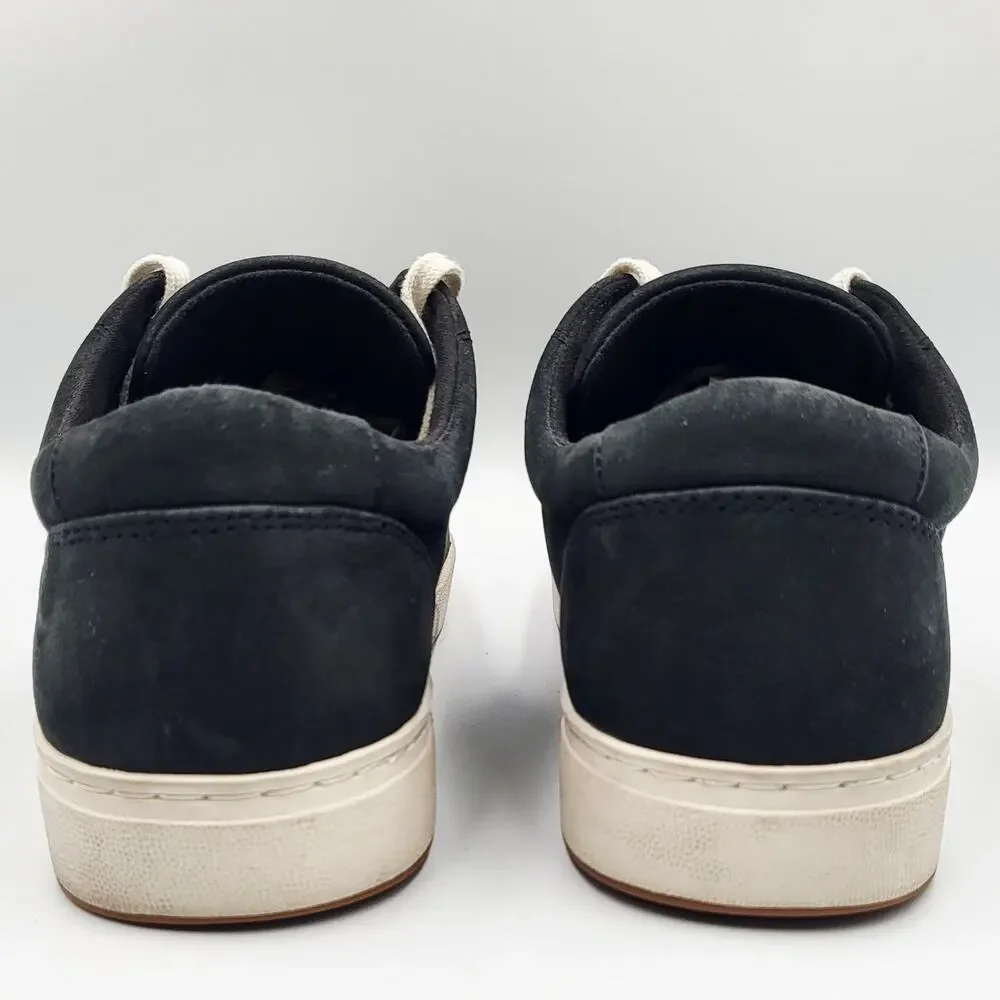 ABEO Addie Black Nubuck Leather Lace-Up Cushioned Casual Sneakers Women's 6.5